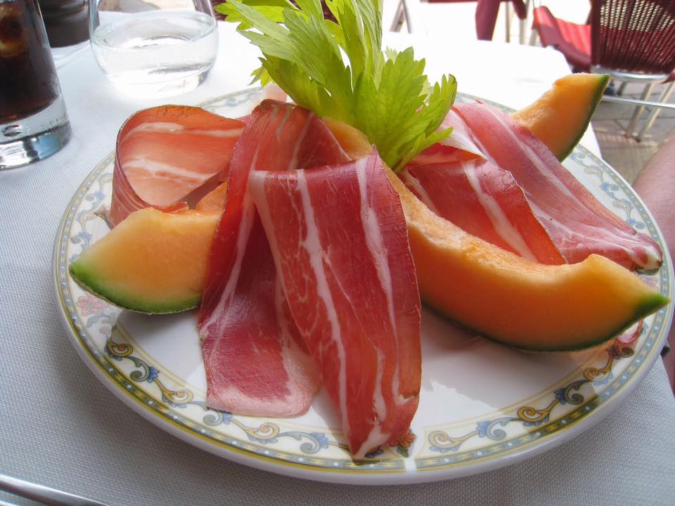 Melone und Prosciutto di San Daniele