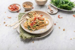 spaghetti agretti gorgonzola San Daniele