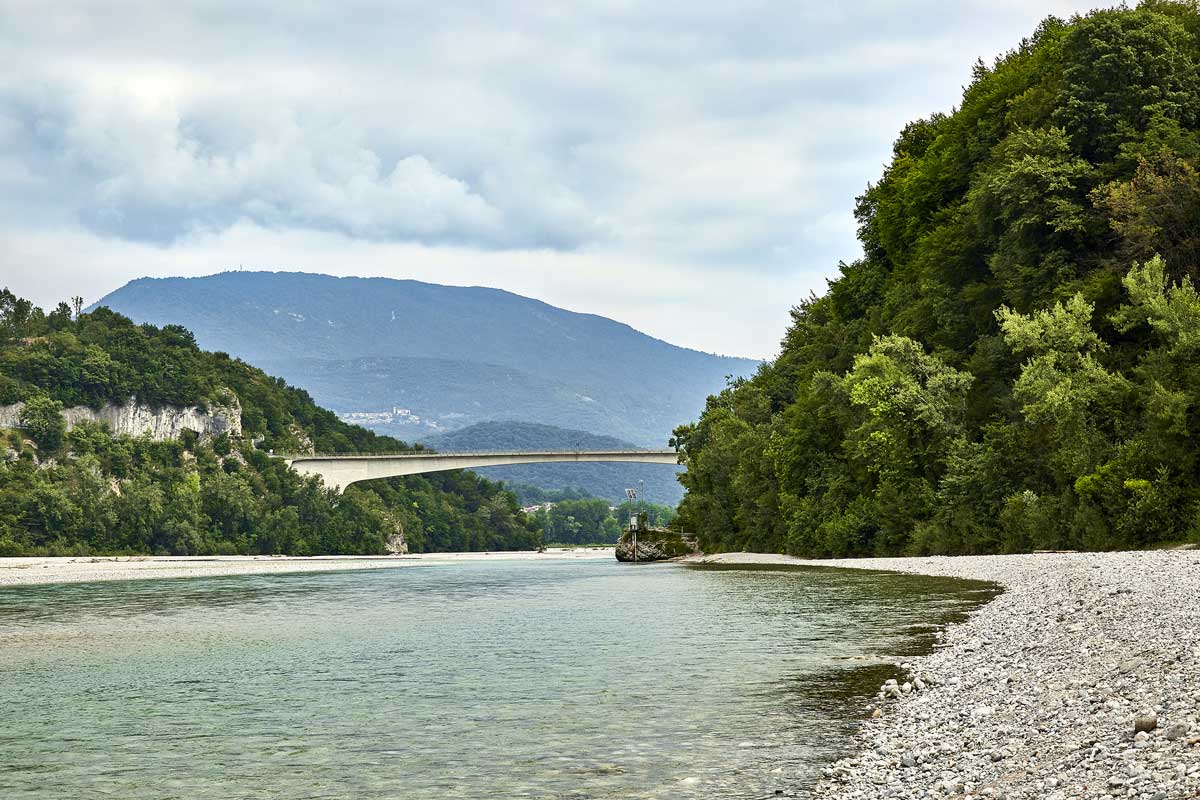 Il Fiume Tagliamento in Friuli Venezia Giulia è indispensabile per la produzione del Prosciutto di San Daniele Dop