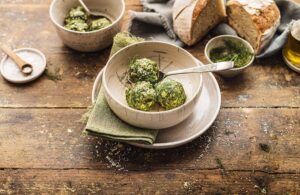 SPINACH AND PROSCIUTTO BREAD DUMPLINGS