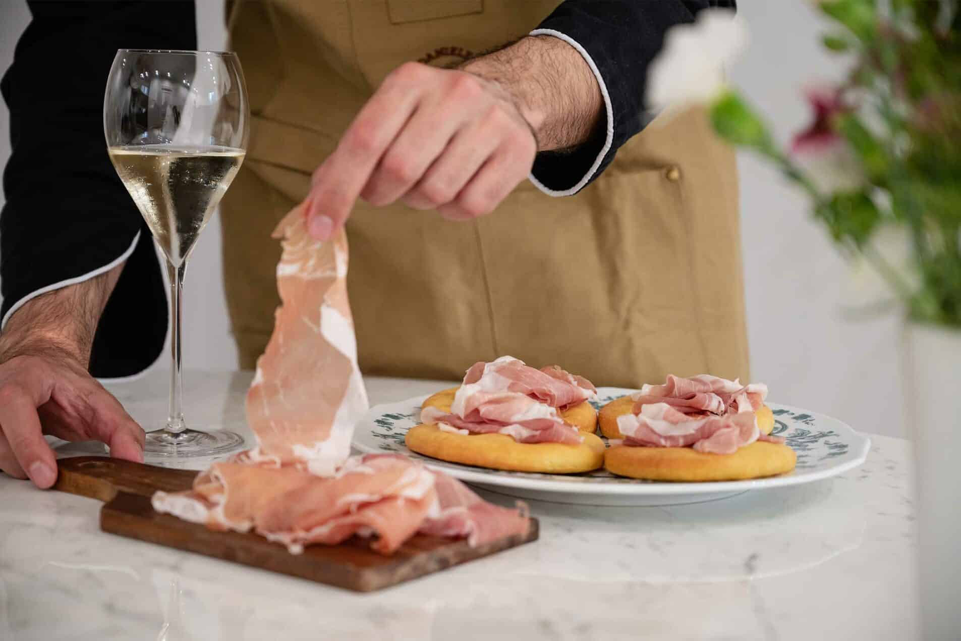 Focaccine con Prosciutto di San Daniele