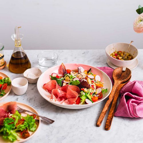 Insalatina fresca con Prosciutto di San Daniele