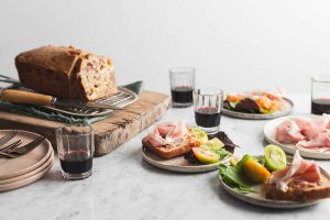 Plumcake salato con formaggio noci e Prosciutto di San Daniele