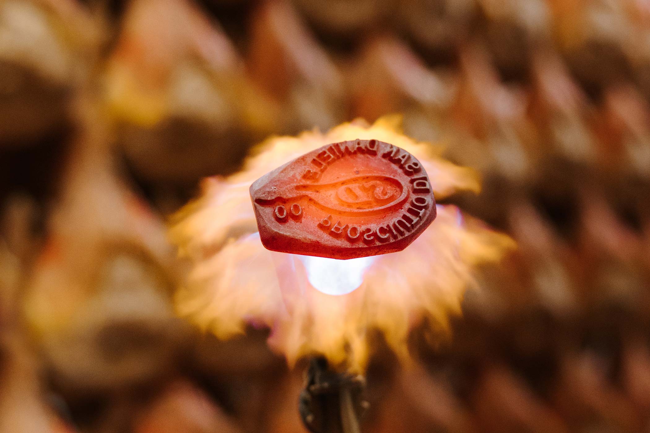 Il marchio a fuoco del Consorzio del Prosciutto di San Daniele