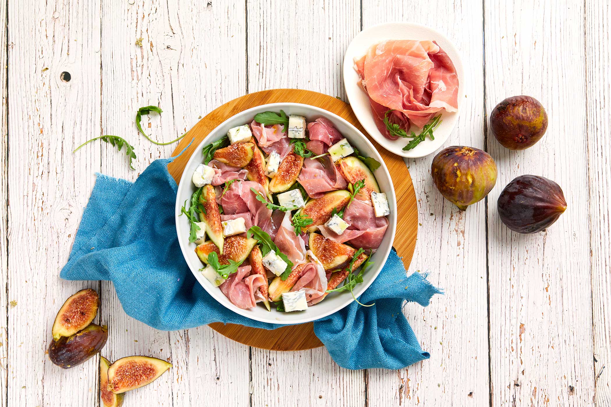 Insalata fichi, Prosciutto di San Daniele e Roquefort