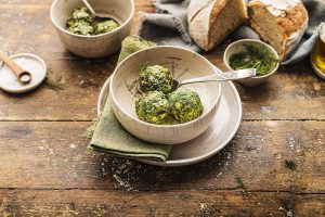 Ricetta dei canederli spinaci e Prosciutto di San Daniele