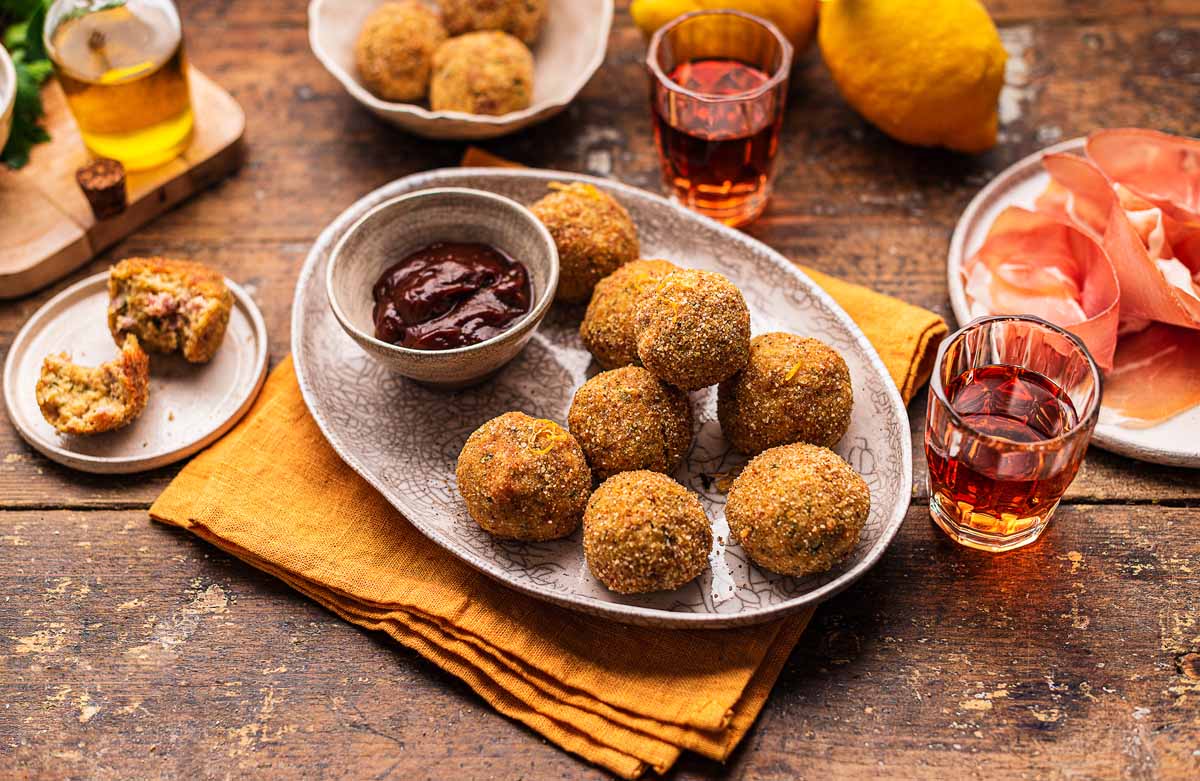 polpette ricotta e prosciutto