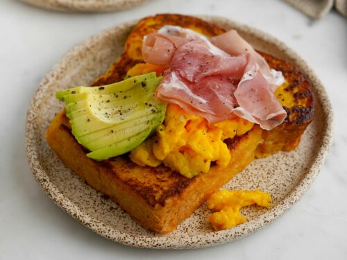 French toast con Prosciutto di San Daniele