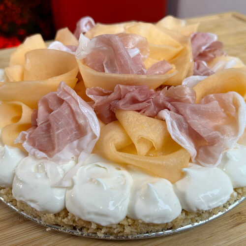 Cheesecake prosciutto e melone