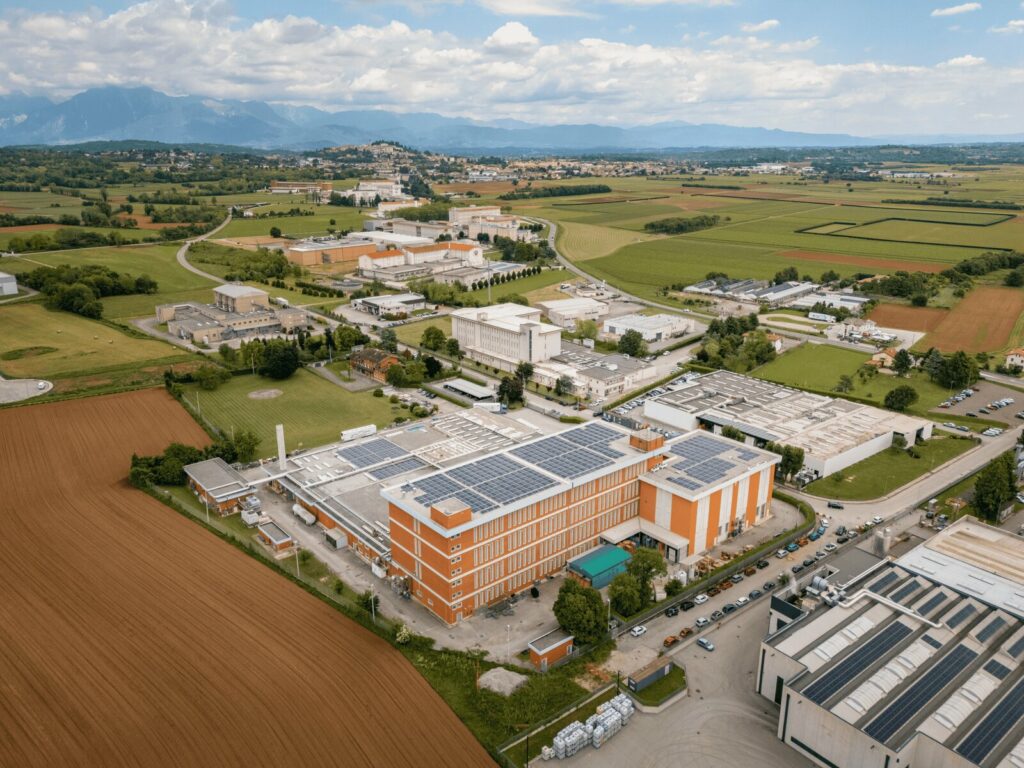 Big-bag di sale recuperato all'impianto di Trasaghis del Consorzio del Prosciutto di San Daniele, esempio di economia circolare